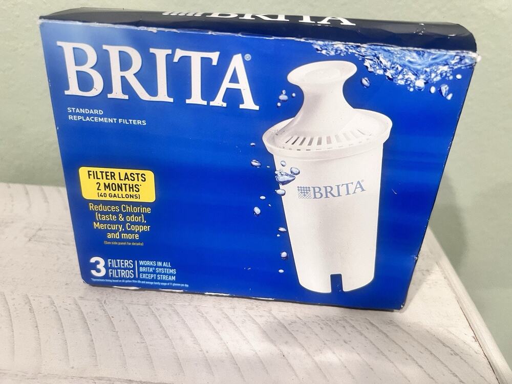 Brita Standard Replacement Filters For Brita Water Pitchers 3 Pack